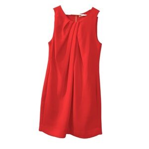 L’agence Sleeveless Midi Dress Red 8 Pockets Career Professional Workwear Party